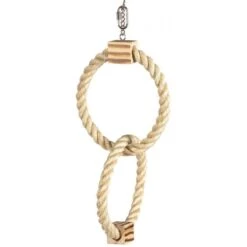 Anneau Double En Sisal Et Blocs Bbq En Bois 42cm - Duvo+