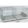 Cage Cova Métal Avec Tiroirs En Plastique 90x40x45cm -Deli Nature Soldes cage cova metal avec tiroirs en plastique 90x40x45cm 111019002 grizo cage cova metal avec tiroirs en plastique 90x40x45cm livree