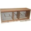 Cage D'élevage En Bois 3 Compartiments 100x30x40cm -Deli Nature Soldes cage delevage en bois 3 compartiments 100x30x40cm 14731 kinlys cage delevage en bois 3 compartiments dimensions 100 x 30 x 40 cm