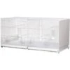Cage D'élevage Pliable Positano 91,5x42x44,5cm - 2G-R -Deli Nature Soldes cage delevage pliable positano 915x42x445cm 2g r art 420 2g r cage delevage pour oiseaux en plastique et grillage metallise tres