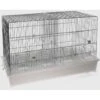 Cage Domus Molinari Chromée 65x34x43cm -Deli Nature Soldes cage domus molinari chromee 65x34x43cm 1560037 domus molinari cage domus molinari chromee dimension 65 x 34 x 43cm