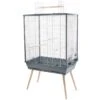 Cage Neo Jili XL Gris 93x42x81cm 1 Cage Neo Jili XL Gris 93x42x81cm -Deli Nature Soldes cage neo jili xl gris 93x42x81cm 104135gri zolux