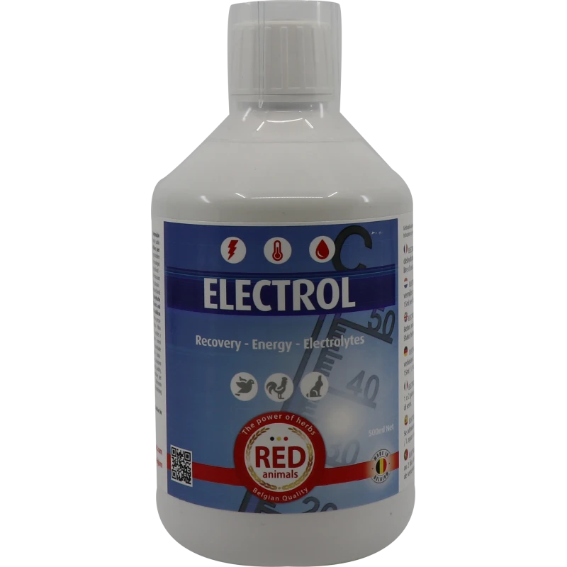 Electrol, Electrolyte - Dextrose + Sels Minéraux 500ml - Red Animals 3 Electrol, Electrolyte - Dextrose + Sels Minéraux 500ml - Red Animals