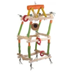 Grande Tour De Jeu 48x48x100cm - Wagner -Deli Nature Soldes grande tour de jeu 48x48x100cm wagner h71015 wagner grande tour de jeu en veritable bois de racine de cafe le bois de cafe extre 1