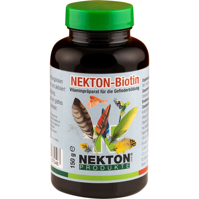 Nekton-Biotin 150gr - Préparation à Base De Vitamines Pour La Pousse Des Plumes - Nekton 3 Nekton-Biotin 150gr - Préparation à Base De Vitamines Pour La Pousse Des Plumes - Nekton