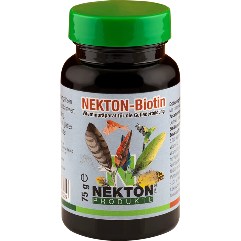 Nekton-Biotin 75gr - Préparation à Base De Vitamines Pour La Pousse Des Plumes - Nekton 3 Nekton-Biotin 75gr - Préparation à Base De Vitamines Pour La Pousse Des Plumes - Nekton