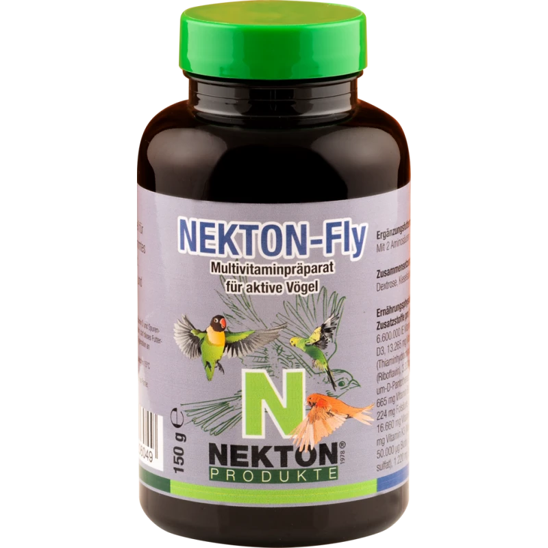 Nekton-Fly 150gr - Complexe Multivitaminés Pour Pigeons Et Gallinacés - Nekton 3 Nekton-Fly 150gr - Complexe Multivitaminés Pour Pigeons Et Gallinacés - Nekton