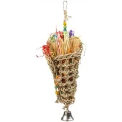 Tube En Jonc De Mer Avec Cloche Multicolore 44x14,5x11cm - Duvo+